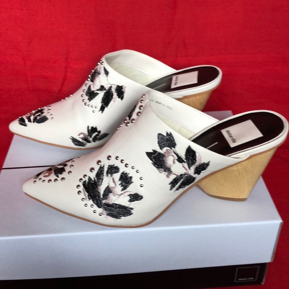 BRAND NEW DOLCE VITA BEADED LEATHER MULES 8 - Picture 3 of 8